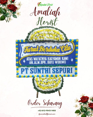Papan Bunga Duka di Kembang Janggut
